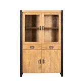 Starfurn - Vitrinekast Boaz - Bruin - 45x115x180 cm