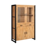Starfurn - Vitrinekast Boaz - Bruin - 45x115x180 cm