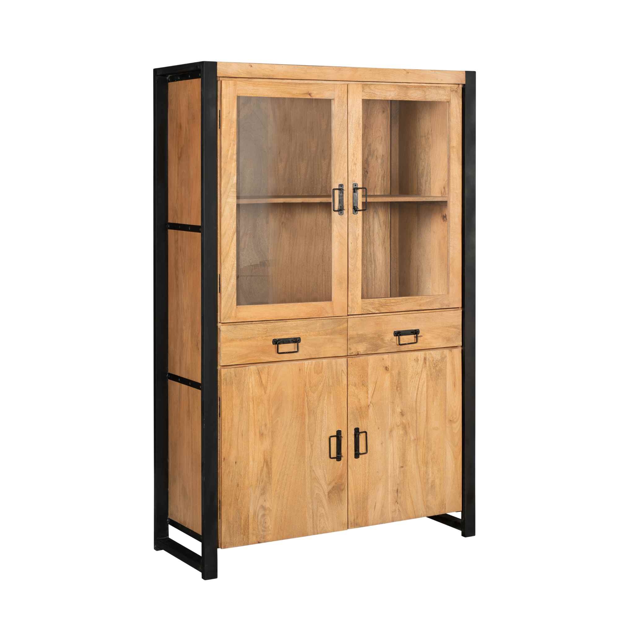 Starfurn - Vitrinekast Boaz - Bruin - 45x115x180 cm