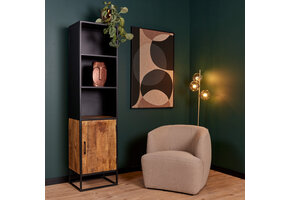 Starfurn - Boekenkast Oakland - Bruin - 40x50x200 cm