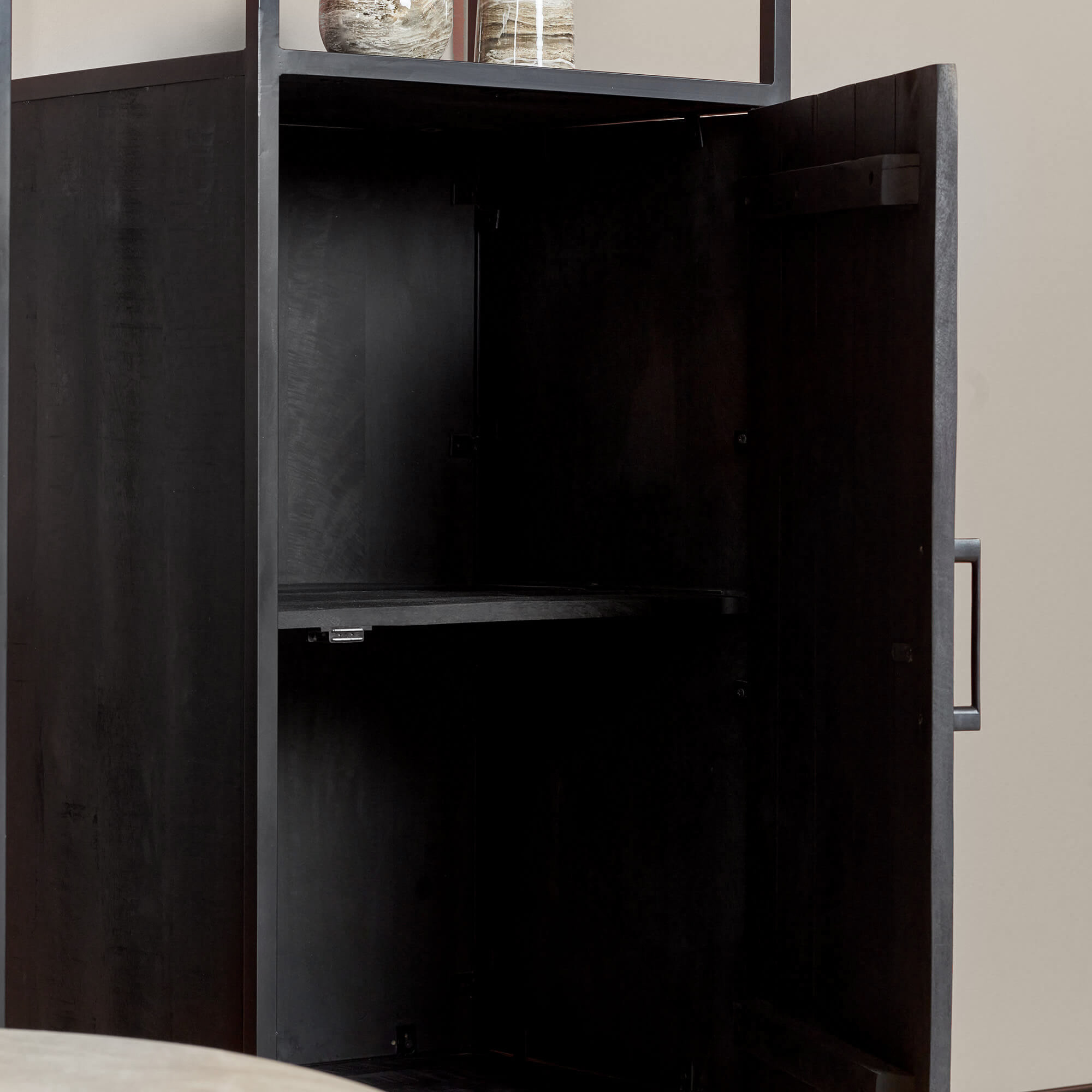 Starfurn - Boekenkast Denver - Zwart - 45x55x200 cm