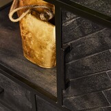 Starfurn - Vakkenkast New York - Zwart - 45x90x200 cm