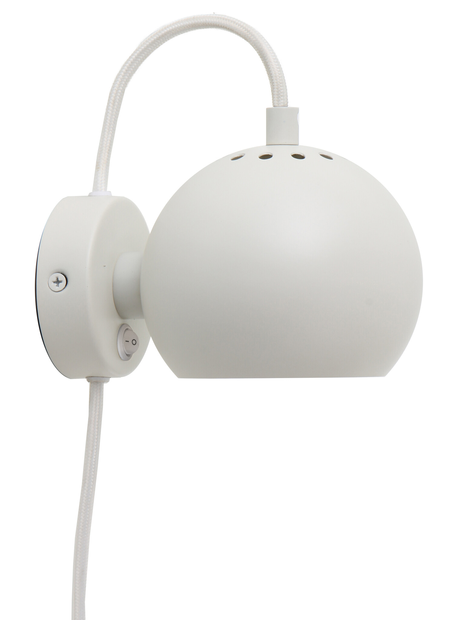 Frandsen - Wandlamp Ball - Wit - 16x12x10cm