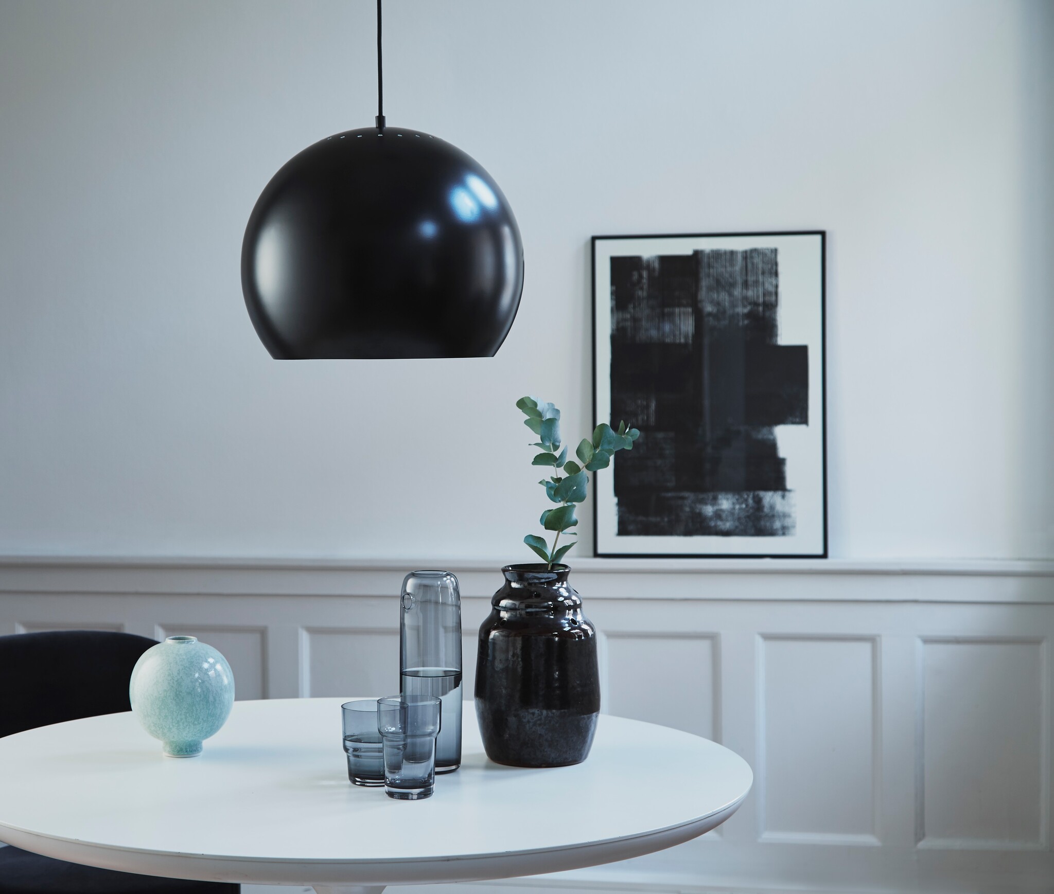 Frandsen - Hanglamp Ball - Zwart - 40x40x33cm