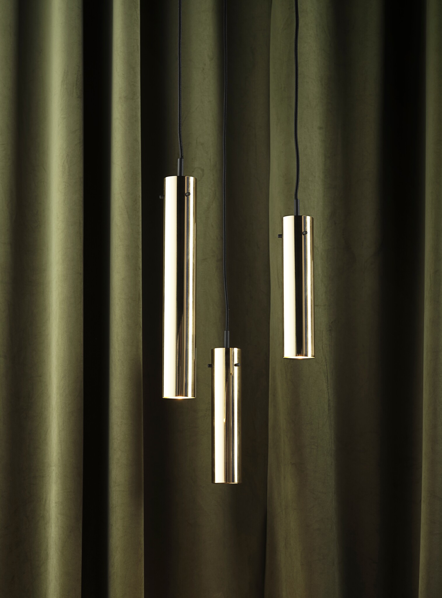 Frandsen - Hanglamp FM 2014 - Goud - 5,5x5,5x36cm