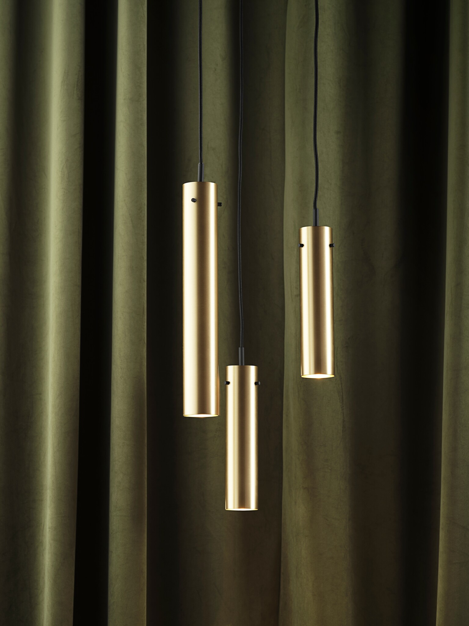 Frandsen - Hanglamp FM 2014 - Goud - 5,5x5,5x36cm