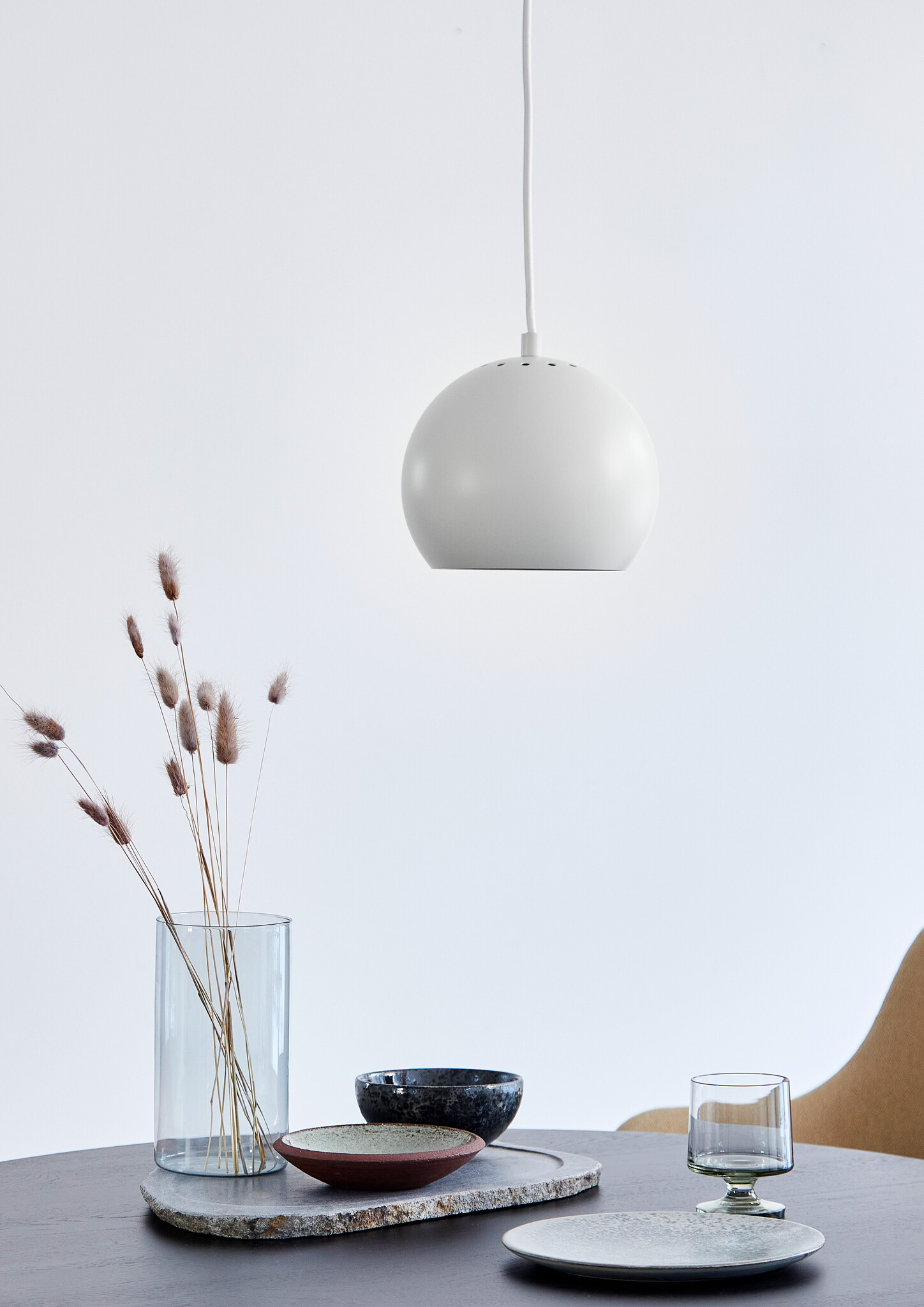 Frandsen - Hanglamp Ball - Wit - 18x18x15cm