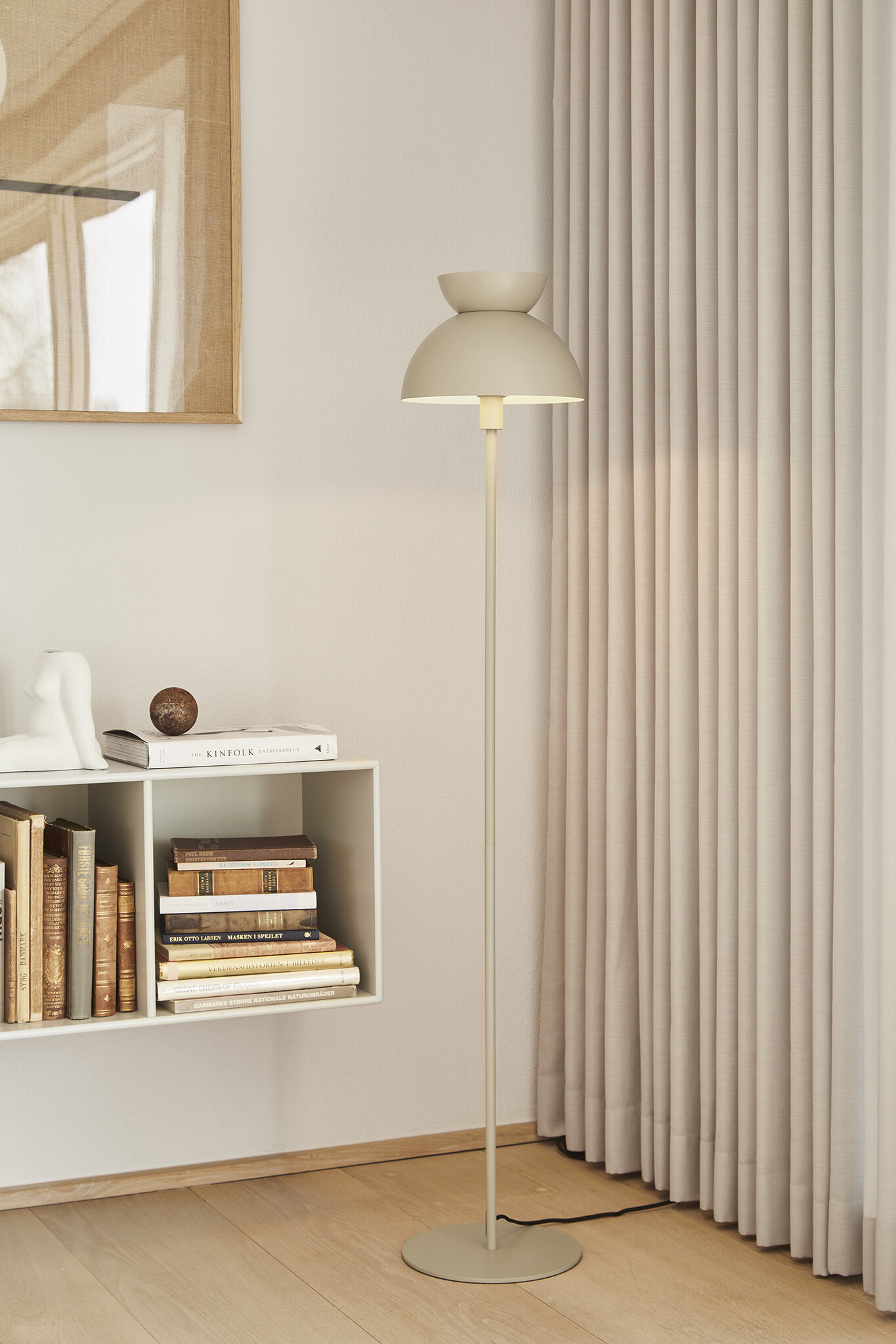 Frandsen - Vloerlamp Butterfly - Grijs - 25x25x135cm