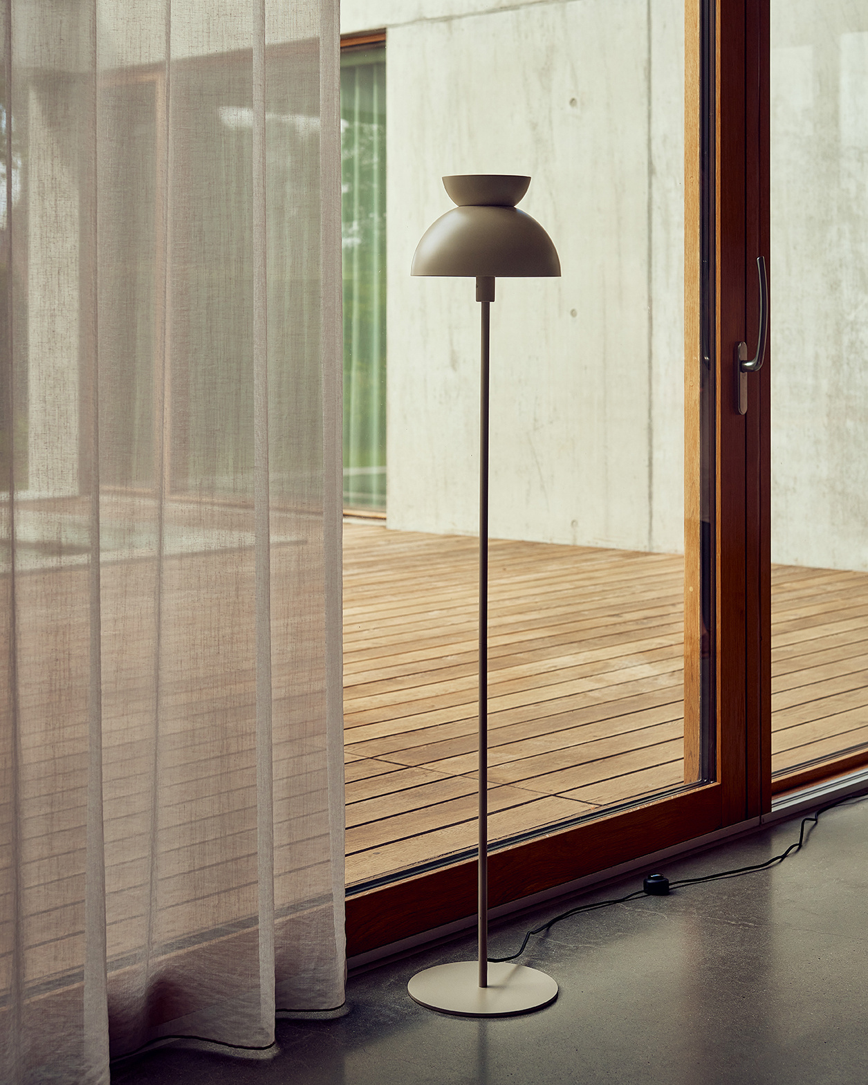 Frandsen - Vloerlamp Butterfly - Grijs - 25x25x135cm