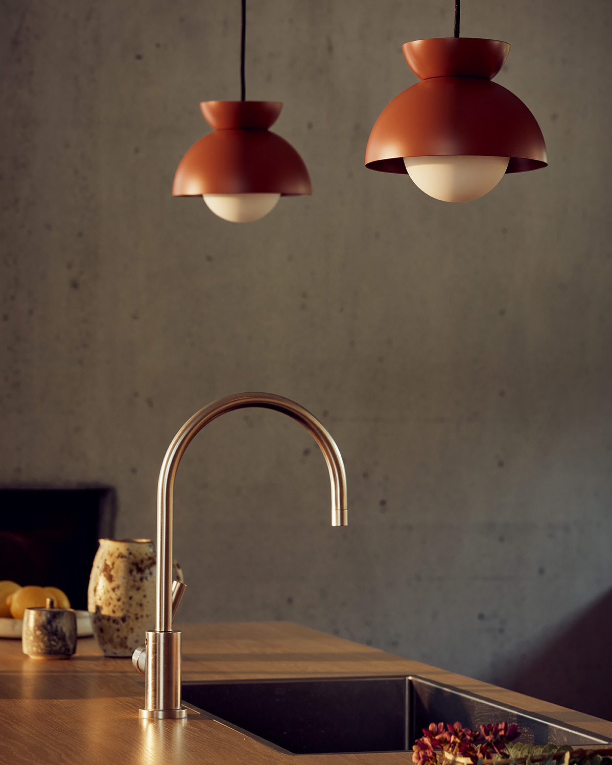 Frandsen - Hanglamp Butterfly - Rood - 21x21x17cm