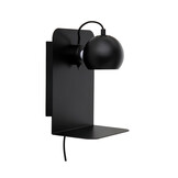 Frandsen - Wandlamp Ball - Zwart - 18x22x30cm