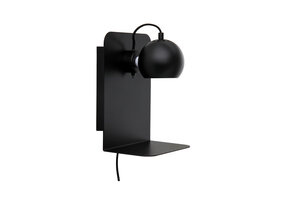 Frandsen - Wandlamp Ball - Zwart - 18x22x30cm