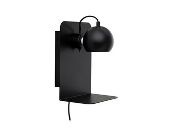 Frandsen - Wandlamp Ball - Zwart - 18x22x30cm