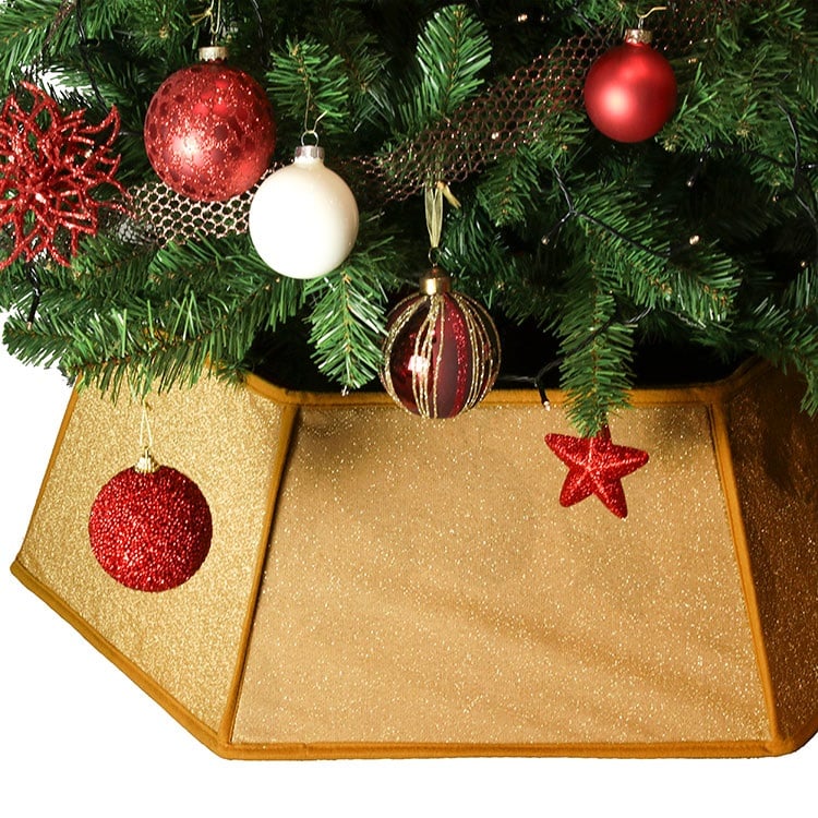 Unique Living - Kerstboomrok Zita - 40x25cm - Goud