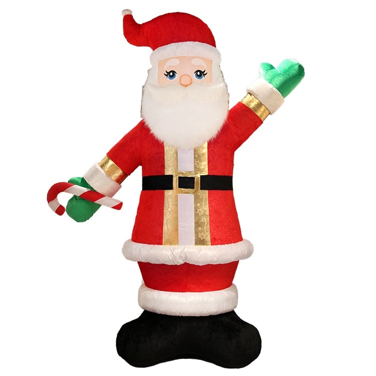 Unique Living - Opblaasbare Santa - 296x121x394cm - Multikleur