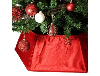 Unique Living - Kerstboomrok Zita - 40x25cm - Rood