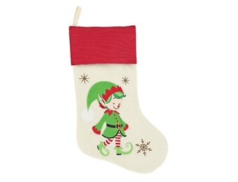 Unique Living - Kerstsok Riven - 42x25cm - Multikleur