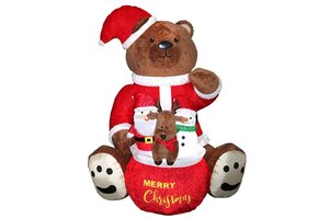 Unique Living - Opblaasbare Bear - 197x193x260cm - Multikleur