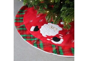 Unique Living - Kerstboomrok Mickel - 90x90cm - Rood