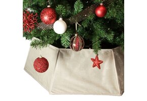 Unique Living - Kerstboomrok Zita - 40x25cm - Wit