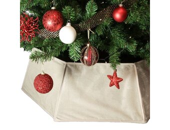 Unique Living - Kerstboomrok Zita - 40x25cm - Wit