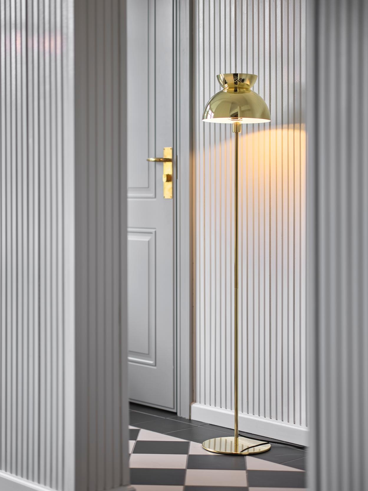 Frandsen - Vloerlamp Butterfly - Goud - 25x25x135cm