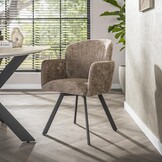 Hoyz Collection - Armstoel Embrace Draaibaar Verpakt Per 2 - Hoven Champagne