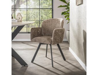 Hoyz Collection - Armstoel Embrace Draaibaar Verpakt Per 2 - Hoven Champagne