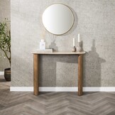 Hoyz Collection - Hal--kaptafel Romano Curvo - Keramiek Travertin