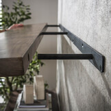 Hoyz Collection - Wandplank Carve 120cm - Massief Acacia Bruin