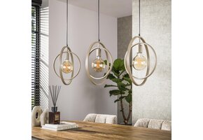 Hoyz Collection - Hanglamp Turn Around 3-lichts - Beige