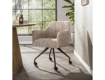 Hoyz Collection - Armstoel Raster Wieltjes Verpakt Per 2 - Hoven Zand