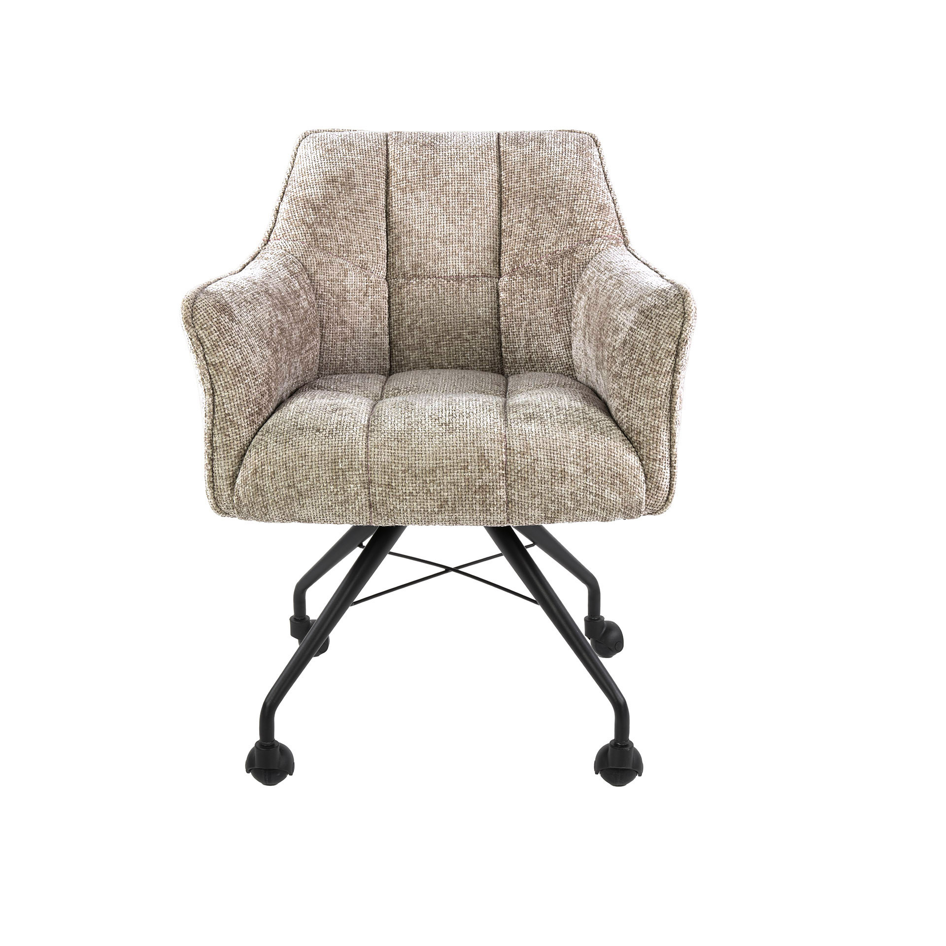 Hoyz Collection - Armstoel Raster Wieltjes Verpakt Per 2 - Hoven Zand