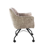 Hoyz Collection - Armstoel Raster Wieltjes Verpakt Per 2 - Hoven Zand