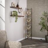 Hoyz Collection - Vloerlamp Soll 4-lichts - Amber Glas