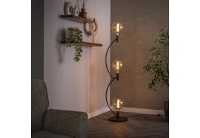 Hoyz Collection - Vloerlamp Arcus 3-lichts - Sienna Bruin