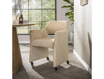 Hoyz Collection - Armstoel Forma Wieltjes Verpakt Per 2 - Jaroq Zand