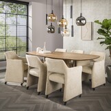 Hoyz Collection - Armstoel Forma Wieltjes Verpakt Per 2 - Jaroq Zand