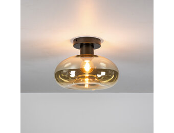 Hoyz Collection - Plafondlamp Soll 1-lichts - Amber Glas