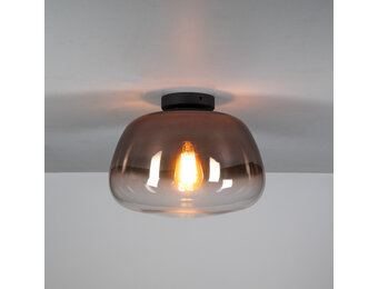 Hoyz Collection - Plafondlamp Pulse Shaded 1-lichts - Koper Glas