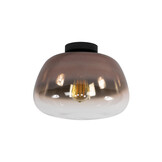 Hoyz Collection - Plafondlamp Pulse Shaded 1-lichts - Koper Glas