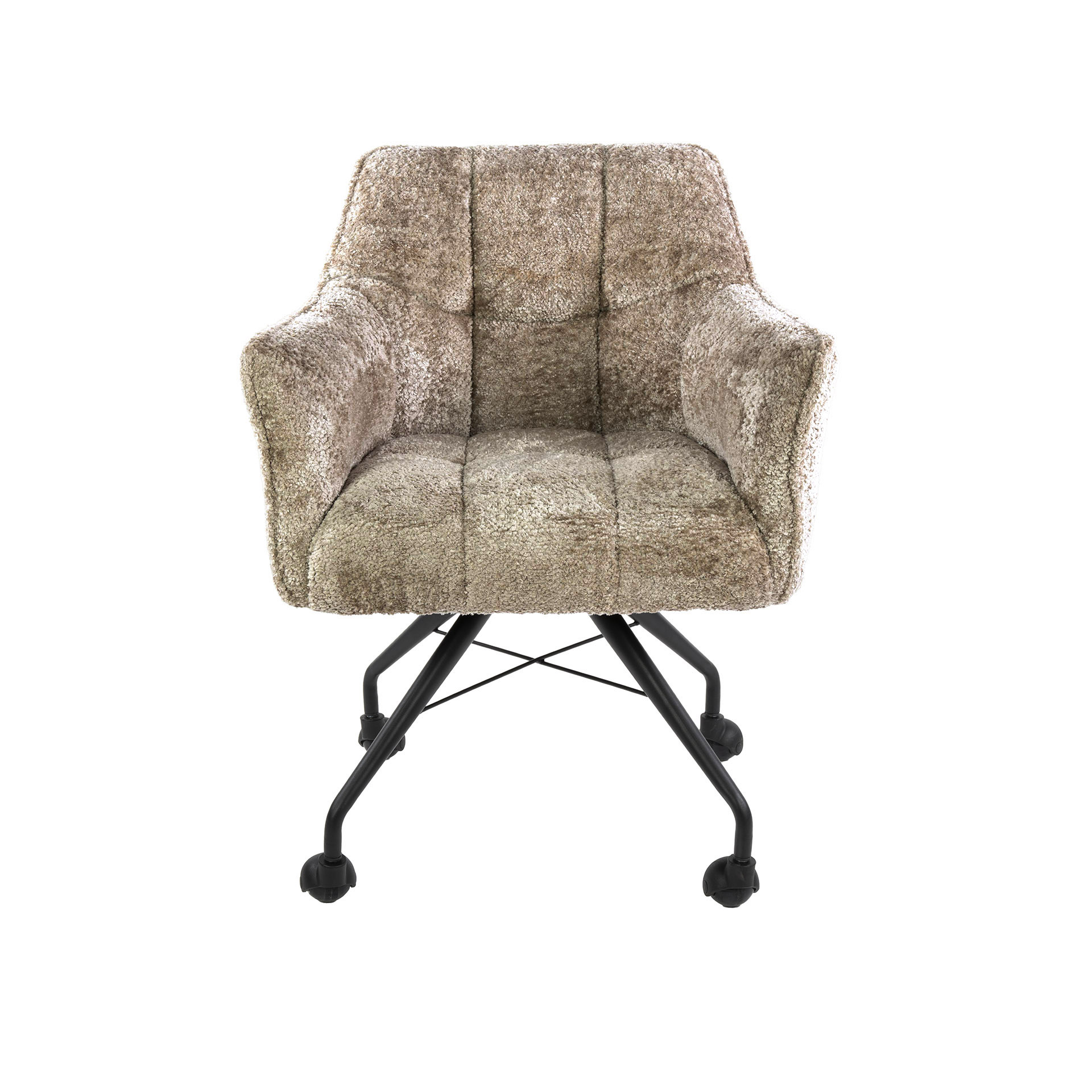 Hoyz Collection - Armstoel Raster Wieltjes Verpakt Per 2 - Alura Zand