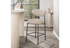 Hoyz Collection - Barstoel Round Verpakt Per 2 - Cargo Zand