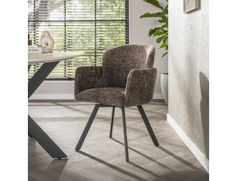 Hoyz Collection - Armstoel Embrace Draaibaar Verpakt Per 2 - Hoven Taupe