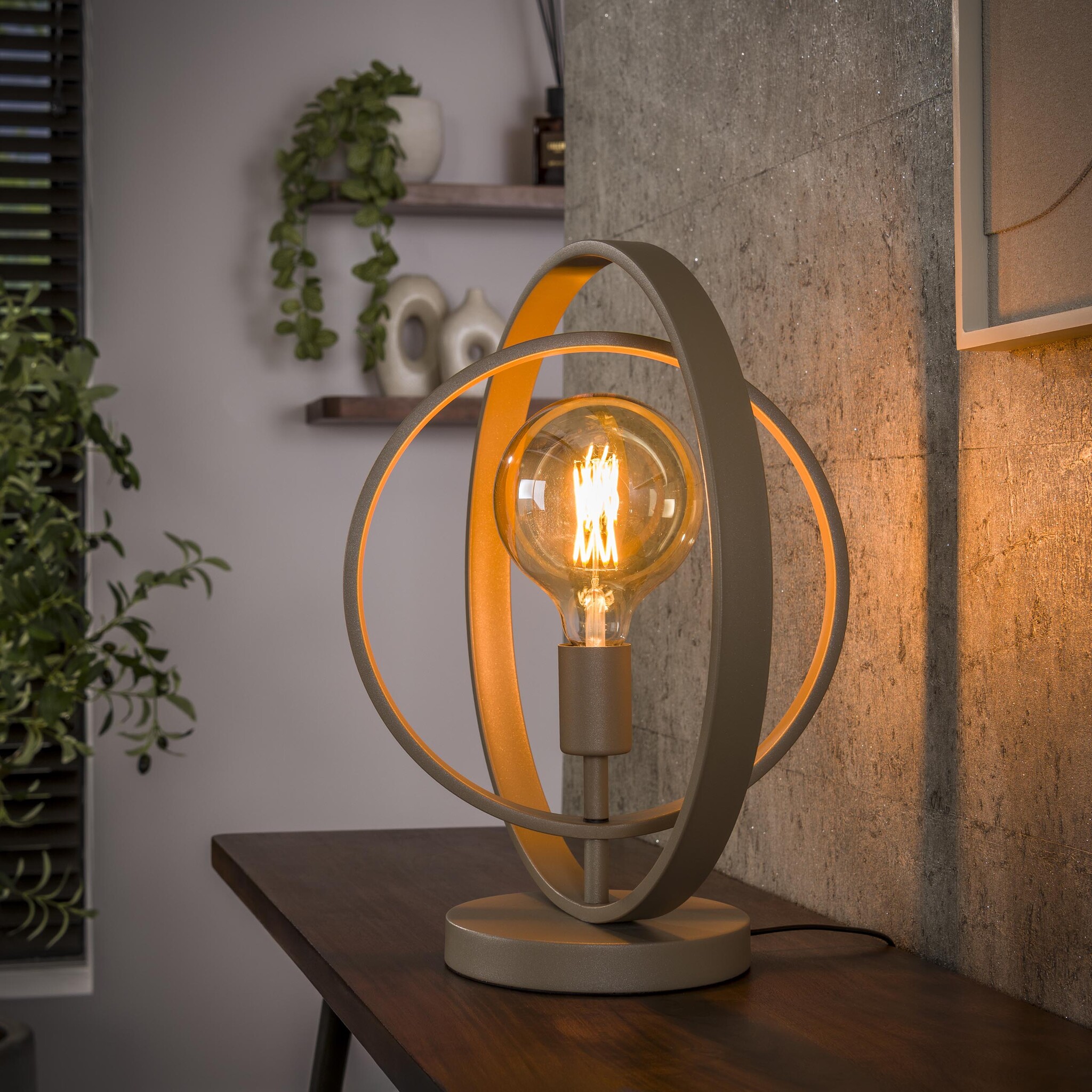 Hoyz Collection - Tafellamp Turn Around 1-lichts - Beige