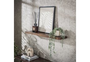 Hoyz Collection - Wandplank Carve 90cm - Massief Acacia Bruin