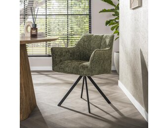 Hoyz Collection - Armstoel Raster Draaibaar Verpakt Per 2 - Hoven Groen