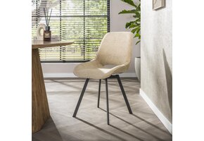 Hoyz Collection - Stoel Swivel Draaibaar Verpakt Per 4 - Jaroq Zand
