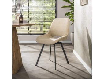 Hoyz Collection - Stoel Swivel Draaibaar Verpakt Per 4 - Jaroq Zand