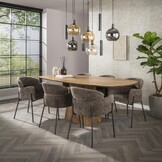Hoyz Collection - Armstoel Curva Verpakt Per 2 - Hoven Taupe